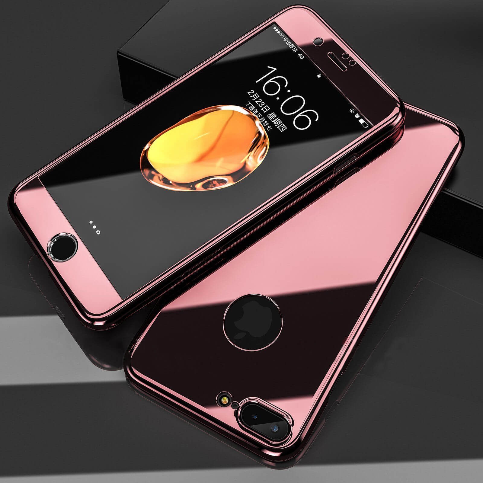 A ANCILE Custodia per iPhone 7 Plus / 8 Plus 360° Trasparente A ANCILE Custodia per iPhone 7 Plus / 8 Plus 360° Trasparente